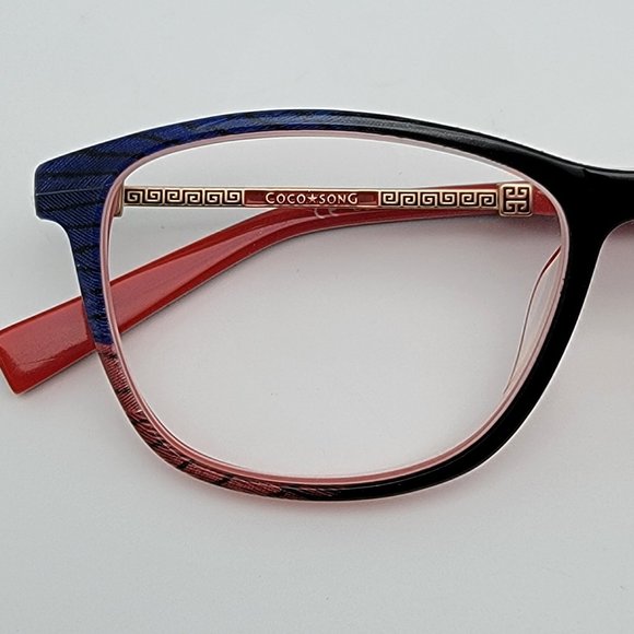 Coco Song CCS CV186 Sun Touch Col. 1 Eyeglasses Frame w/ Case 53-16-140 - Picture 14 of 15